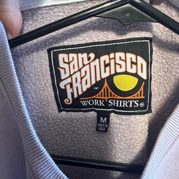 purple positive embroidered crewneck - Picture 4 of 4